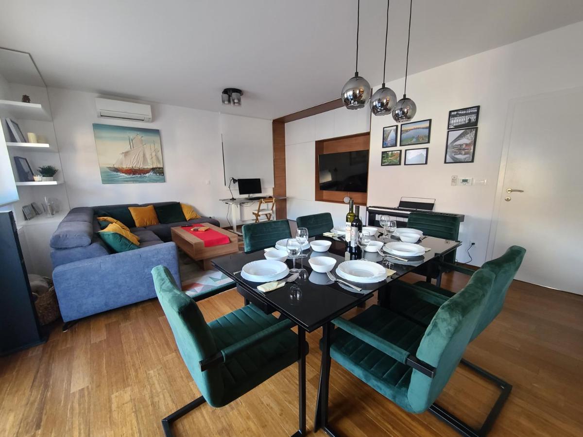 Modern 4-Star Luxury Apt - Wfh Ready, Free Parking Zagreb Eksteriør billede